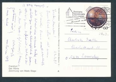 Preview: Frankfurt der Röme Zeichnung von Mads Stage